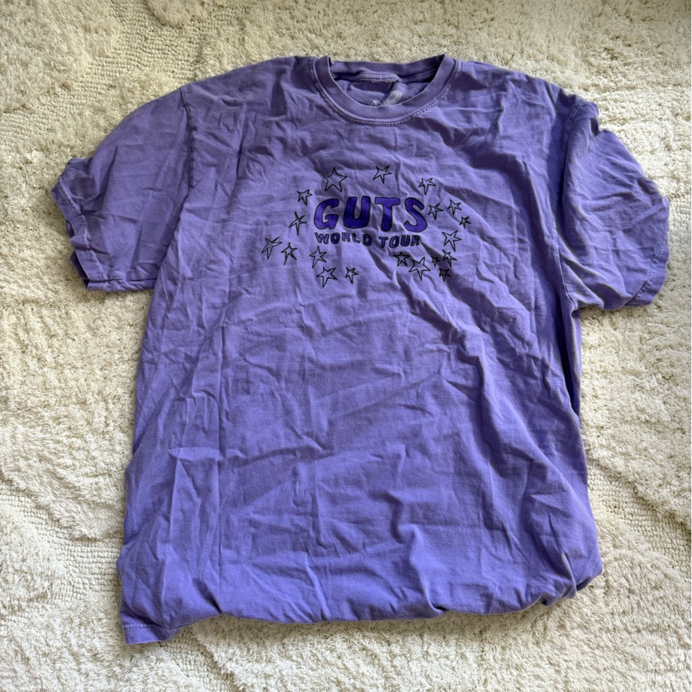 Purple Olivia Rodrigo Guts Tour Shirt